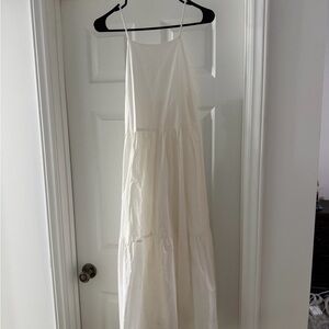 Vestique White Maxi Tiered Dress